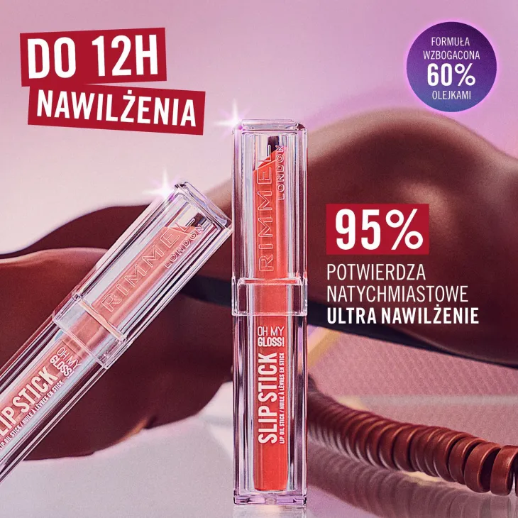 Rimmel Oh My Gloss! Slip Stick pomadka do ust w sztyfcie 400 Rebel 3,4 g