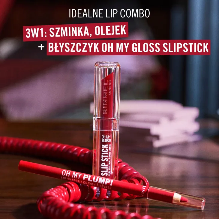 Rimmel Oh My Gloss! Slip Stick pomadka do ust w sztyfcie 300 Cappuccino 3,4 g