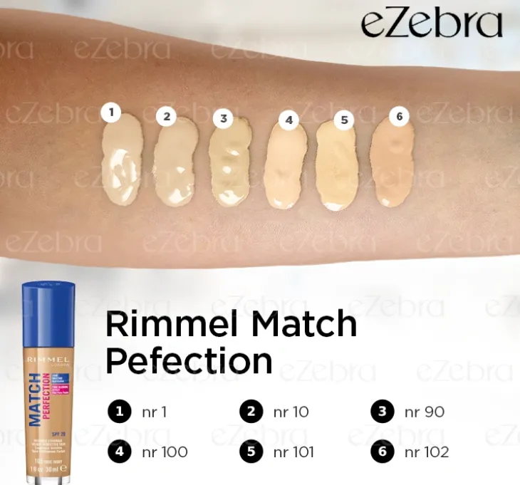 RIMMEL PODKŁAD MATCH PERFECTION NR 010 NOWA WERSJA