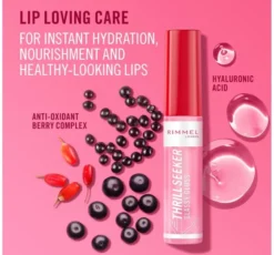 Rimmel Thrill Seeker błyszczyk do ust z aplikatorem 600 Berry Glace 10ml