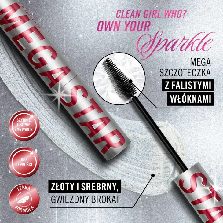 Rimmel Thrill Seeker Star tusz do rzęs z drobinkami 005 Star Struck 10 ml