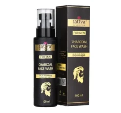 Sattva Ayurveda For Men żel do mycia twarzy z aktywnym węglem 100 ml