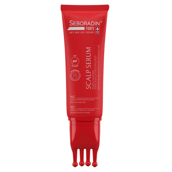 Seboradin Forte Scalp Serum wcierka z masażerem wzmacniająco-zagęszczająca włosy 100 ml