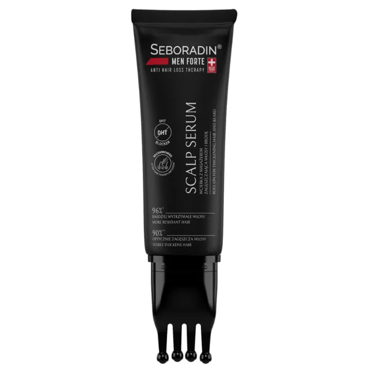 Seboradin Men Forte Scalp Serum wcierka z masażerem zagęszczająca włosy i brodę 100 ml