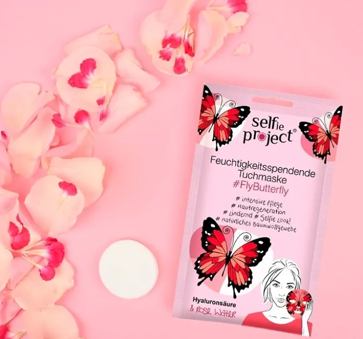 Selfie Project Moisturizing Fly Butterfly maseczka w płachcie do twarzy 1 sztuka