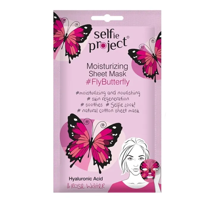 Selfie Project Moisturizing Fly Butterfly maseczka w płachcie do twarzy 1 sztuka