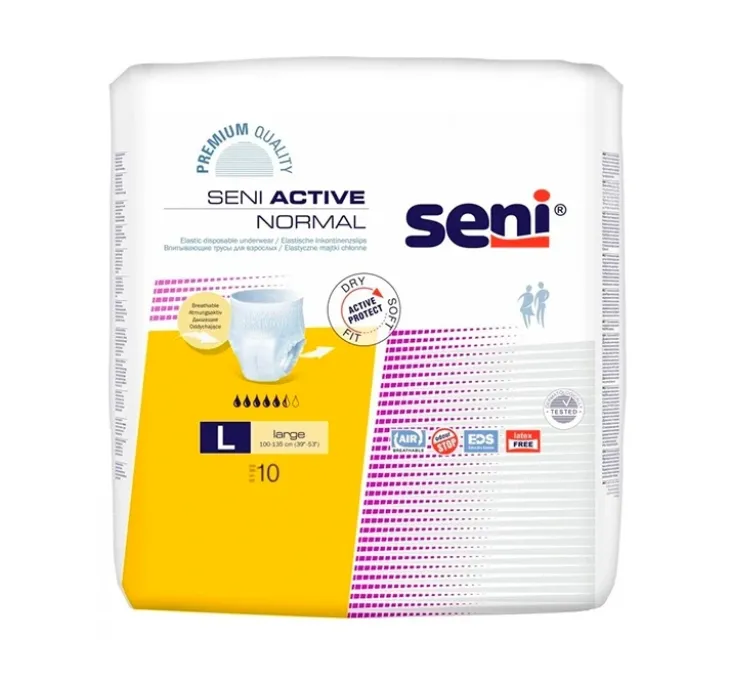 Seni Active Normal pieluchomajtki rozmiar L 10 sztuk