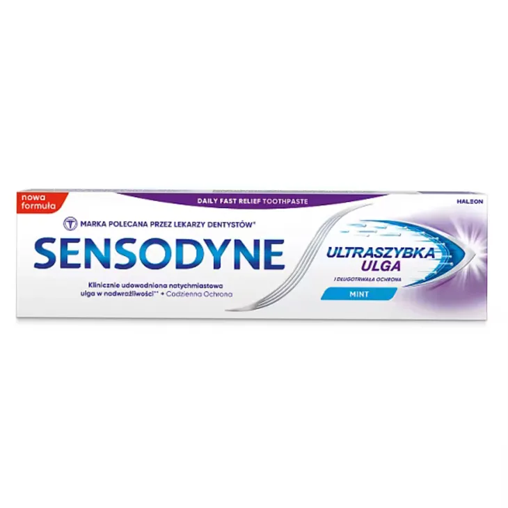 Sensodyne Rapid Relief Mint pasta do zębów ultraszybka ulga na nadwrażliwość 75 ml