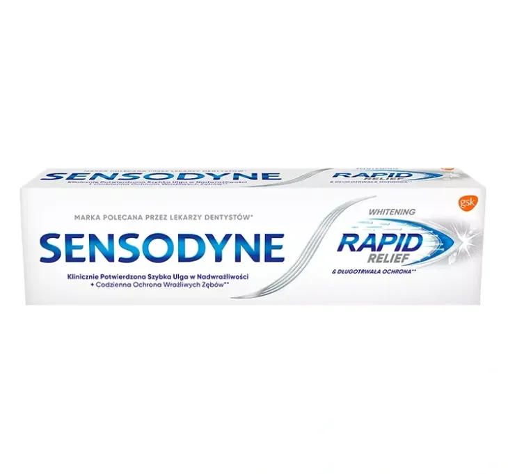 Sensodyne Rapid Relief Whitening pasta do zębów ultraszybka ulga 75 ml