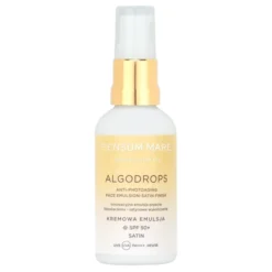 Sensum Mare Algodrops Satin emulsja ochronna przeciw fotostarzeniu SPF50+ UVB UVA PA++++ HEV/IR satynowe wykończenie 50 ml