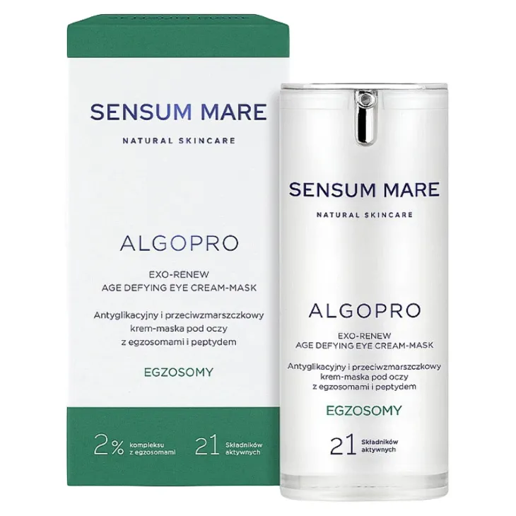 Sensum Mare Algopro antyglikacyjny i przeciwzmarszczkowy krem-maska pod oczy z egzosomami 15 ml