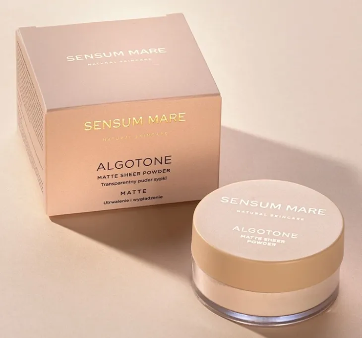 Sensum Mare Algotone Matte transparentny sypki puder o matowym wykończeniu 10 g