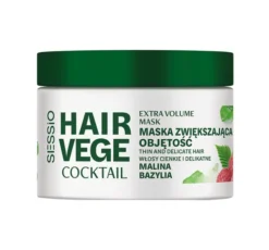 Sessio Hair Vege Coctail maska zwiększająca objętość włosów Malina Bazylia 250g