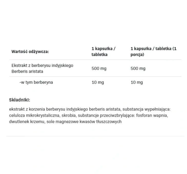 SFD BERBERYNA SUPLEMENT DIETY 90 TABLETEK