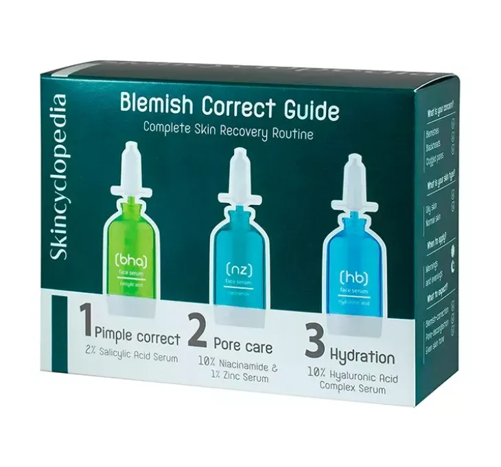 Skincyclopedia Blemish Correct Guide zestaw kosmetyków do pielęgnacji twarzy 3x15ml