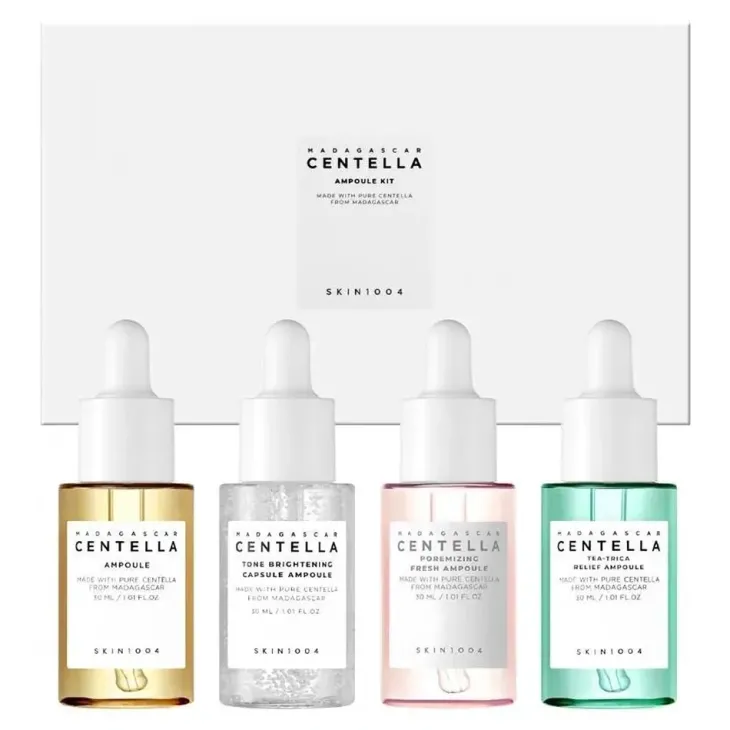Skin1004 Madagascar Centella Ampoule Kit zestaw serum do twarzy 4 x 30 ml