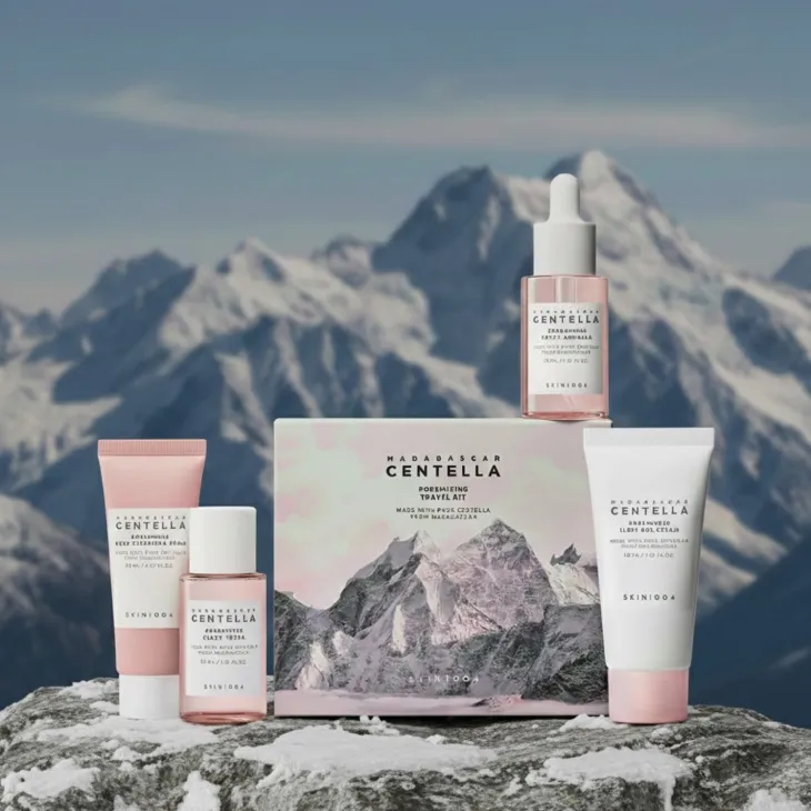 SKIN1004 Madagascar Centella Poremizing Travel Kit zestaw podróżny kosmetyków do pielęgnacji twarzy