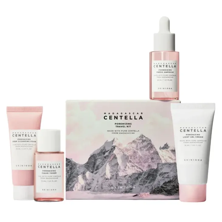 SKIN1004 Madagascar Centella Poremizing Travel Kit zestaw podróżny kosmetyków do pielęgnacji twarzy