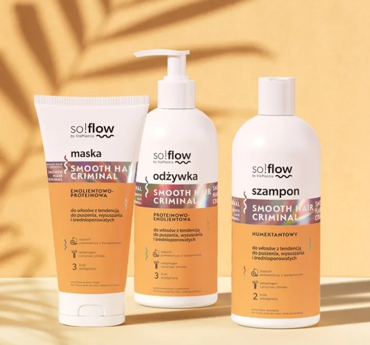 So!Flow humektantowy szampon do włosów z tendencją do puszenia 300ml