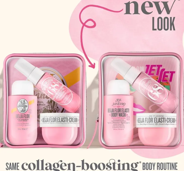 Sol de Janeiro Beija Flor Jet Set żel pod prysznic 90 ml + krem do ciała 50 ml + spray 30 ml