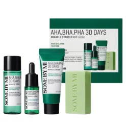 Some By Mi AHA BHA PHA 30 Days Miracle Starter Kit zestaw kosmetyków do pielęgnacji mydło 30 g + tonik 30 ml + serum 10 ml + krem 20 g