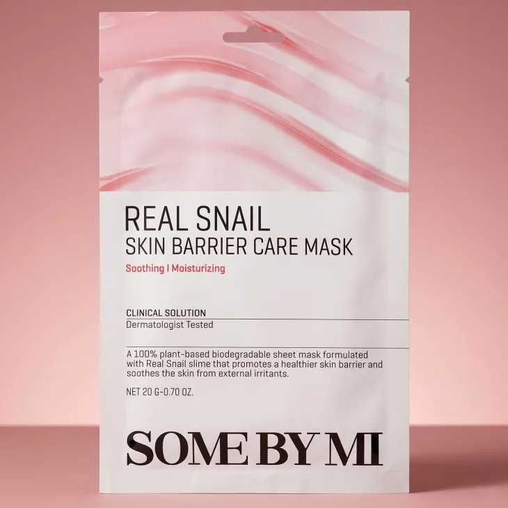 Some By Mi Real Snail Skin Barrier Care Mask wzmacniająca maska w płachcie 20 g