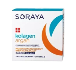 Soraya Kolagen i Argan przeciwzmarszczkowy krem nawilżający na dzień i na noc 50ml