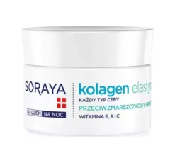 Soraya Kolagen i Elastyna przeciwzmarszczkowy krem tłusty na dzień i na noc 50ml