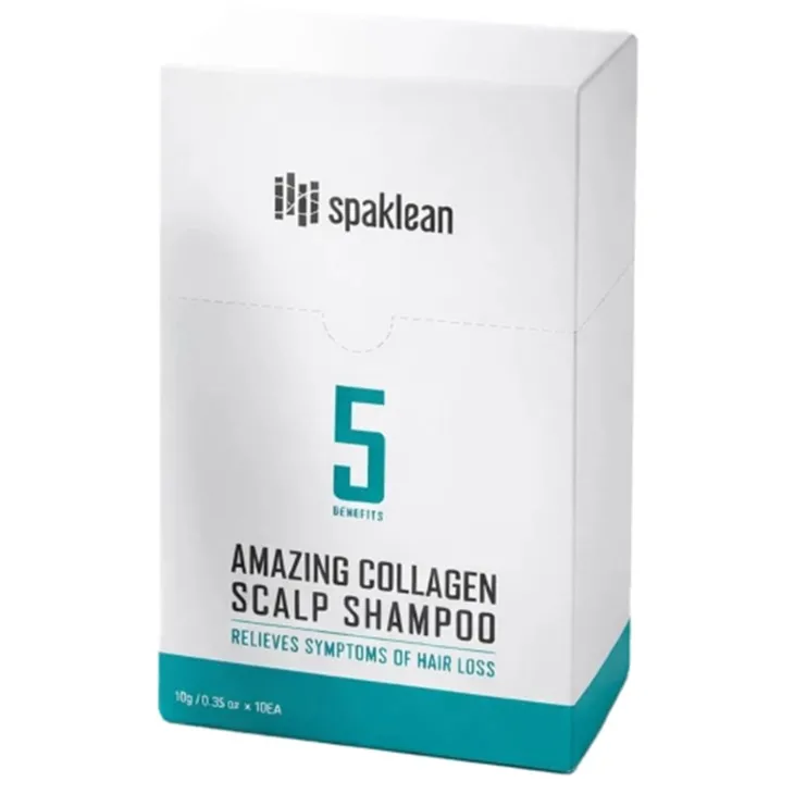 Spaklean Amazing Collagen Scalp Shampoo szampon do włosów z kolagenem 10 x 10 ml