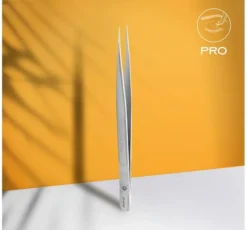 Staleks Pro Expert Lash Brow profesjonalna pęseta do rzęs prosta TE-41/10
