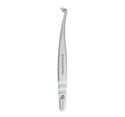 Staleks Pro Expert Lash Brow profesjonalna pęseta do rzęs z nacięciami na ostrzach TE-44/12