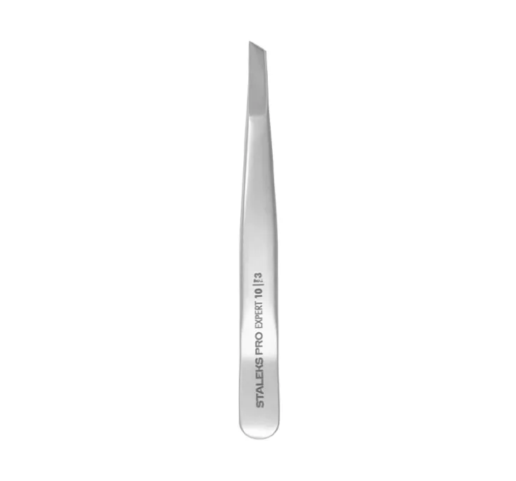 Staleks Pro Expert Lash Brow Wide profesjonalna pęseta do brwi TE-10/3