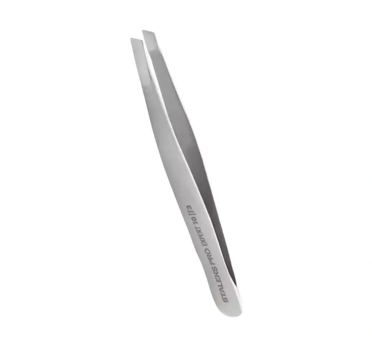 Staleks Pro Expert Lash Brow Wide profesjonalna pęseta do brwi TE-10/3