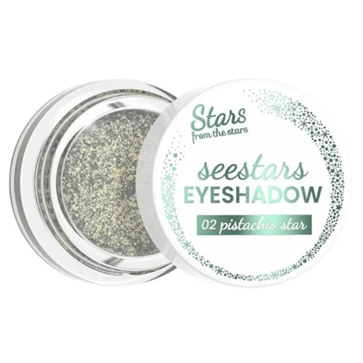 Stars From The Stars Seestars brokatowy cień do powiek 02 Pistachio Star 3 g