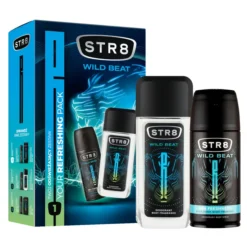 STR8 Wild Beat zapachowy spray z atomizerem 85 ml + dezodorant spray 150 ml