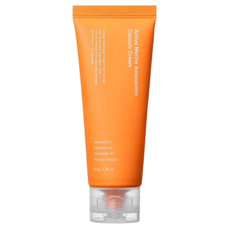 Sungboon Editor Active Marine Astaxanthin Capsule Cream antyoksydacyjny rozświetlający krem do twarzy 50 ml