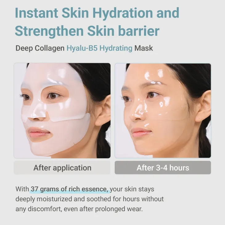 Sungboon Editor Deep Collagen Hyalu-B5 Hydrating Mask nawilżająca maska hydrożelowa do twarzy 37 g