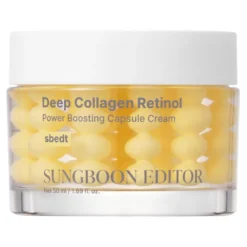 Sungboon Editor Deep Collagen Retinol Power Boosting Capsule Cream kapsułkowy krem do twarzy z kolagenem i retinolem 50 ml