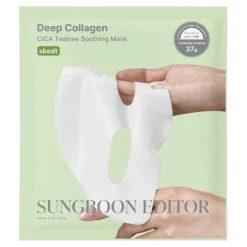 Sungboon Editor Deep Collagen Cica Teatree Soothing Mask łagodząca maseczka hydrożelowa w płachcie 37 g