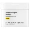 Sungboon Editor Deep Collagen Retinol Power Boosting Pad odżywcze płatki tonizujące z kolagenem i retinolem 100 sztuk