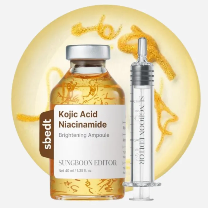 Sungboon Editor Kojic Acid Niacinamide Brightening Ampoule rozświetlające serum do twarzy z kwasem kojowym i niacynamidem 40 ml