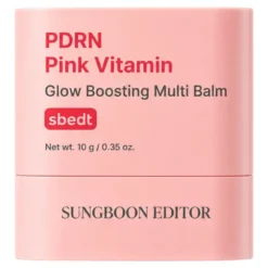 Sungboon Editor PDRN Pink Vitamin Glow Boosting Multi Balm różowy balsam witaminowy do twarzy w sztyfcie 10 g