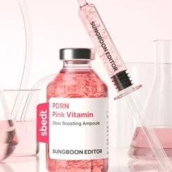 Sungboon Editor PDRN Pink Vitamin Glow Boosting Ampoule rozświetlające serum do twarzy z PDRN 40 ml