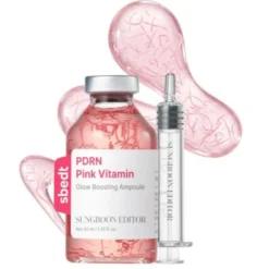 Sungboon Editor PDRN Pink Vitamin Glow Boosting Ampoule rozświetlające serum do twarzy z PDRN 40 ml