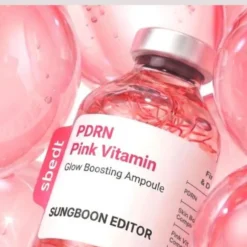 Sungboon Editor PDRN Pink Vitamin Glow Boosting Ampoule rozświetlające serum do twarzy z PDRN 40 ml