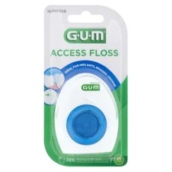 Sunstar GUM Access Floss nić dentystyczna z podwójną przewleczką 50 sztuk