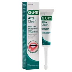 Sunstar GUM Afta Clear żel do jamy ustnej na afty i pleśniawki 10 ml
