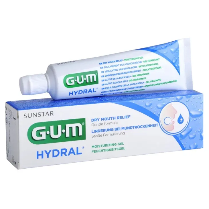 Sunstar GUM Hydral nawilżający żel do stosowania w jamie ustnej na dziąsła, język i błonę śluzową 50 ml