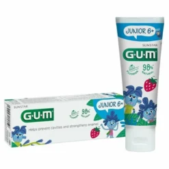 Sunstar GUM Monster Junior 6+ żelowa pasta do zębów dla dzieci o smaku truskawki 50 ml