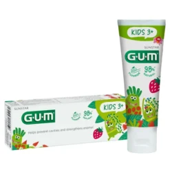 Sunstar GUM Monster Kids 3+ żelowa pasta do zębów dla dzieci o smaku truskawki 50 ml